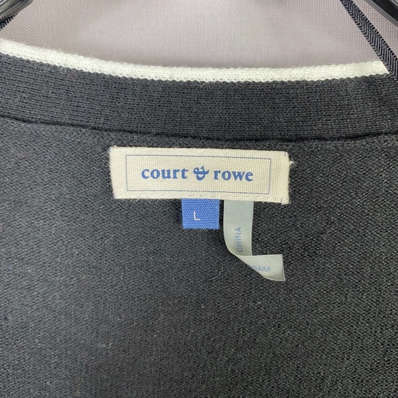 Court & Rowe Ivy League Victoria Sweater Cardigan in Rich Black Size Lar… - Picture 7 of 9